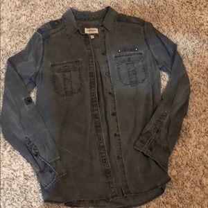 Express Boyfriend Button Down Shirt